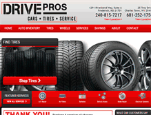 Tablet Screenshot of drivepros.com